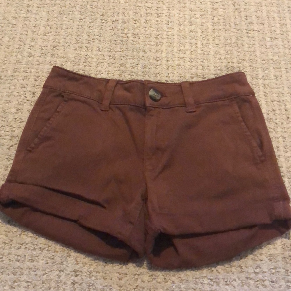 NWOT orange american eagle shorts